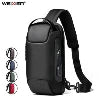 Shoulder Bag for Men Waterproof USB Man Crossbody Bag Anti-Theft Short Travel Messenger Sling Fashion Designer Chest Bag